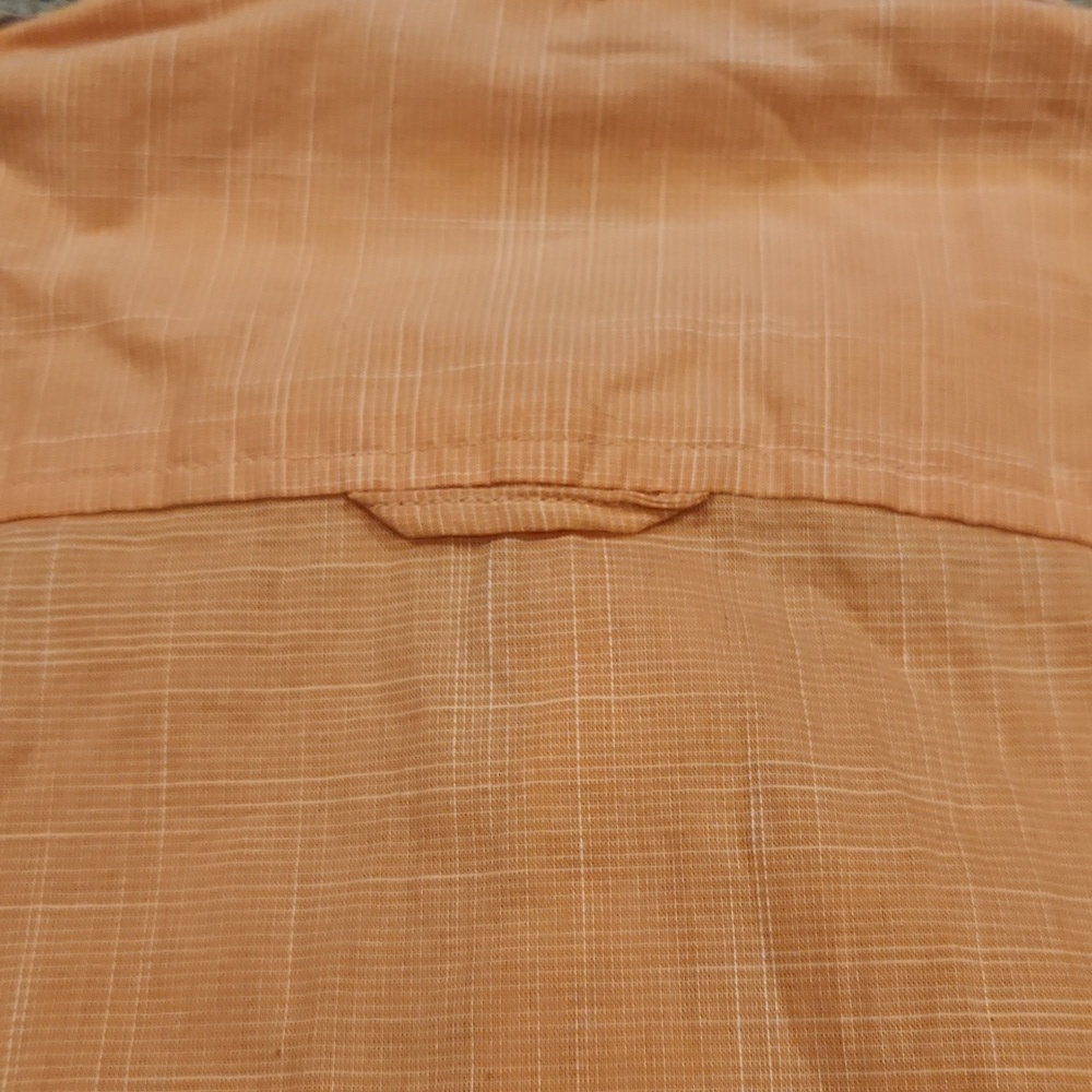 3/$20 Club Room Orange Square Print Button-Up Shirt - Picture 4 of 10